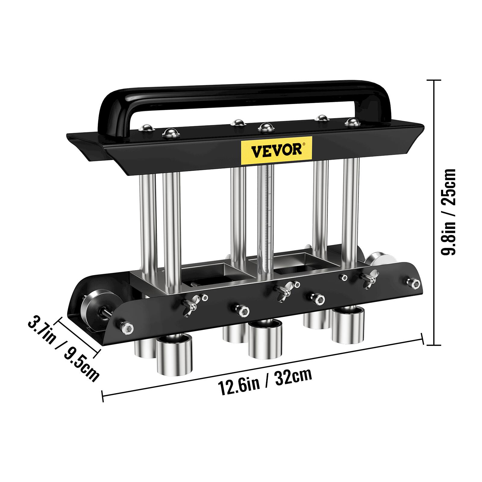 VEVOR 25cm / 9.8in  
3.7in / 9.5cm  
12.6in / 32cm
