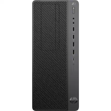 Front. HP - Refurbished Z1 Desktop - Intel Core i5 - 16GB Memory - 512GB SSD - Black.