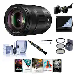 Bundle - Panasonic - LUMIX S 24-105mm f/4 O.I.S. Lens for L Mount w/PC Software Kit