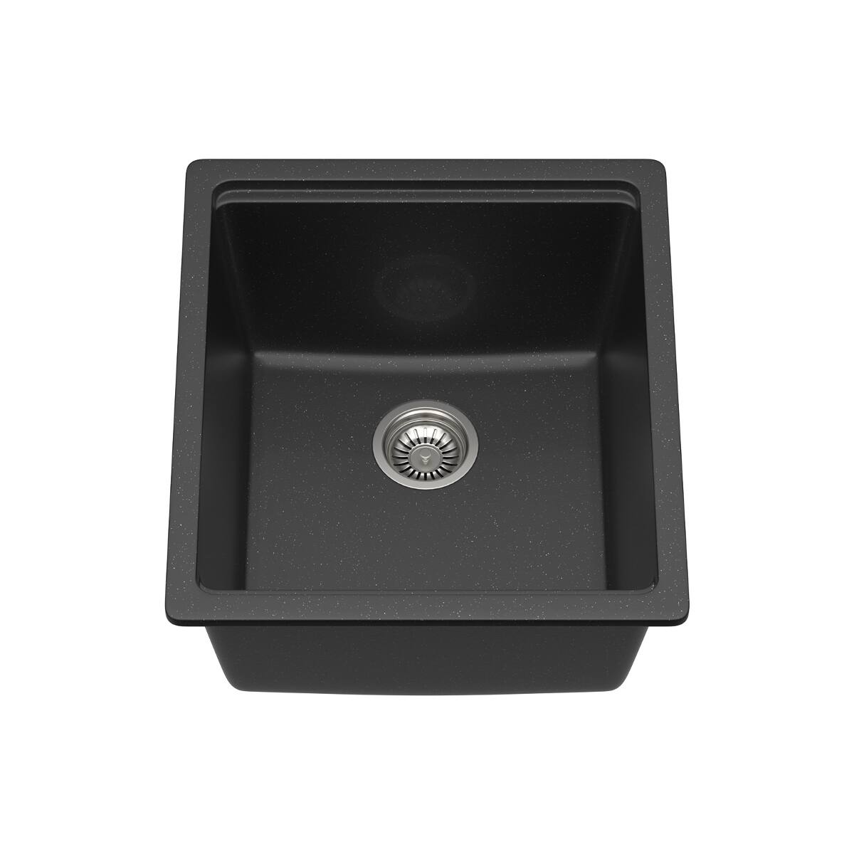 Alt View 9. Ropilly - Ropilly Black Granite Composite Bar Sink Undermount Workstation 17 x 19 Kitchen Sink - Black.