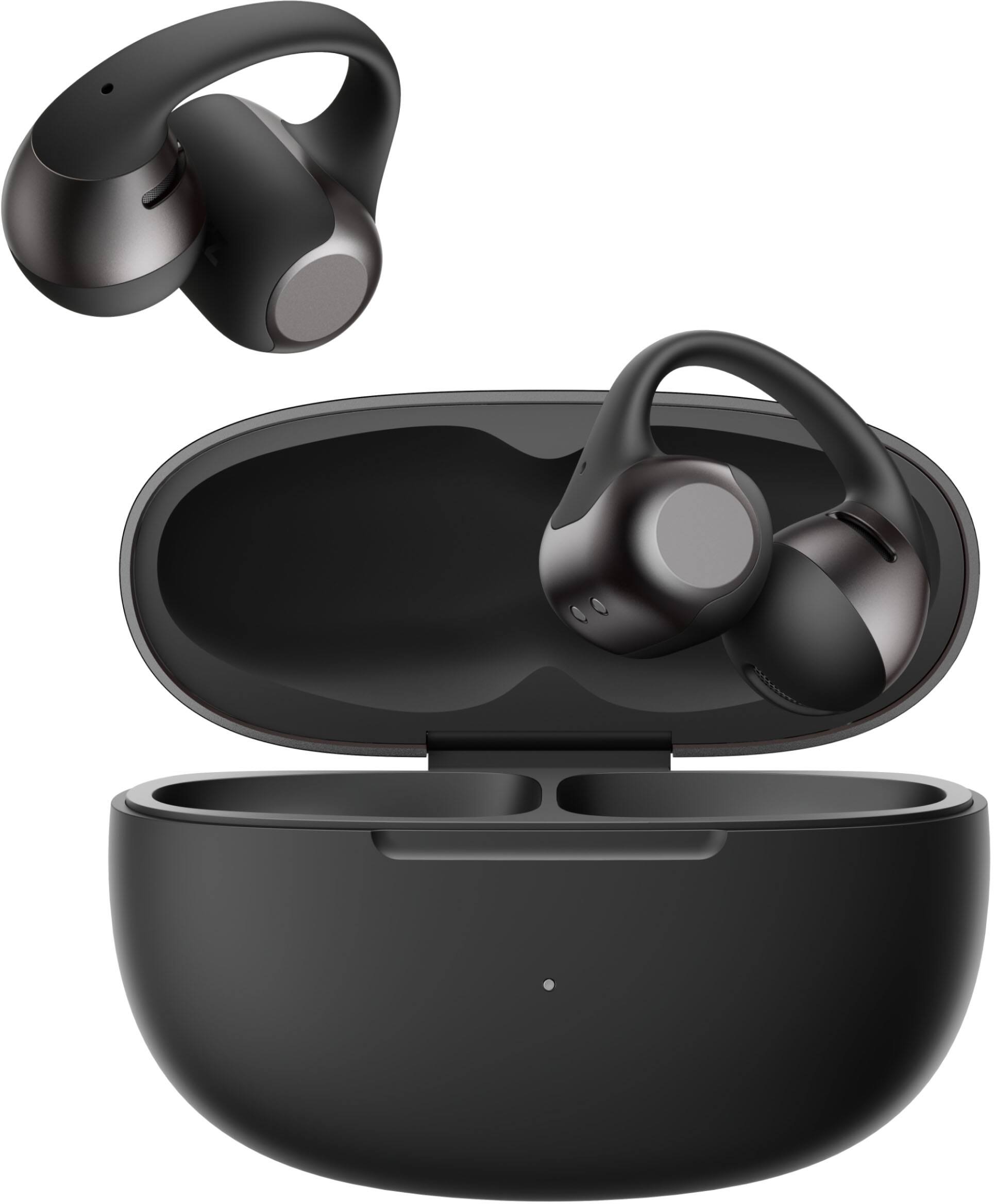 Alt View 2. Shokz - OpenDots 2 Open-Ear Clip-On True Wireless Bluetooth Earbuds - Black.