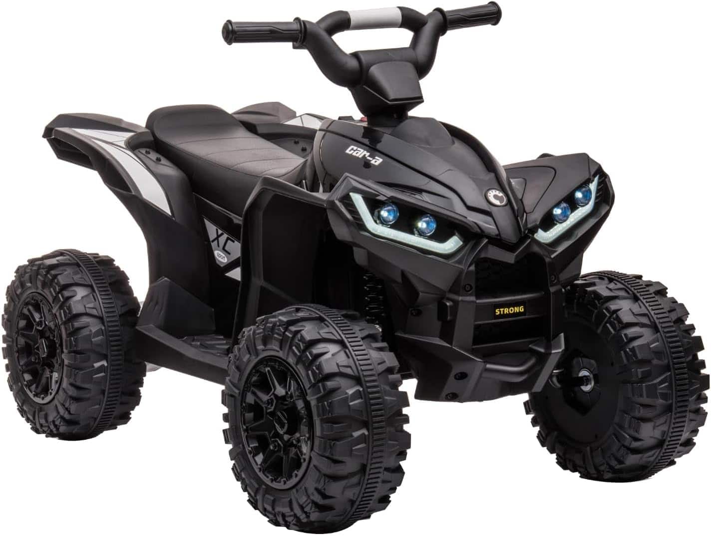 Homhougo - 12V Kids Ride On ATV with Remote Control, LED Lights, Music, Battery Powered, Ages 3–8