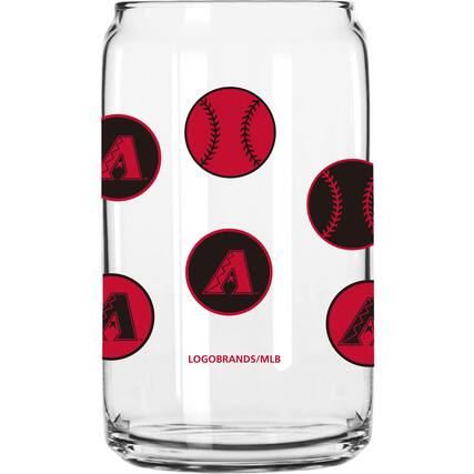 Front. Logo Brands - Arizona Diamondbacks 16oz. Smiley Can Glass - Multicolor.