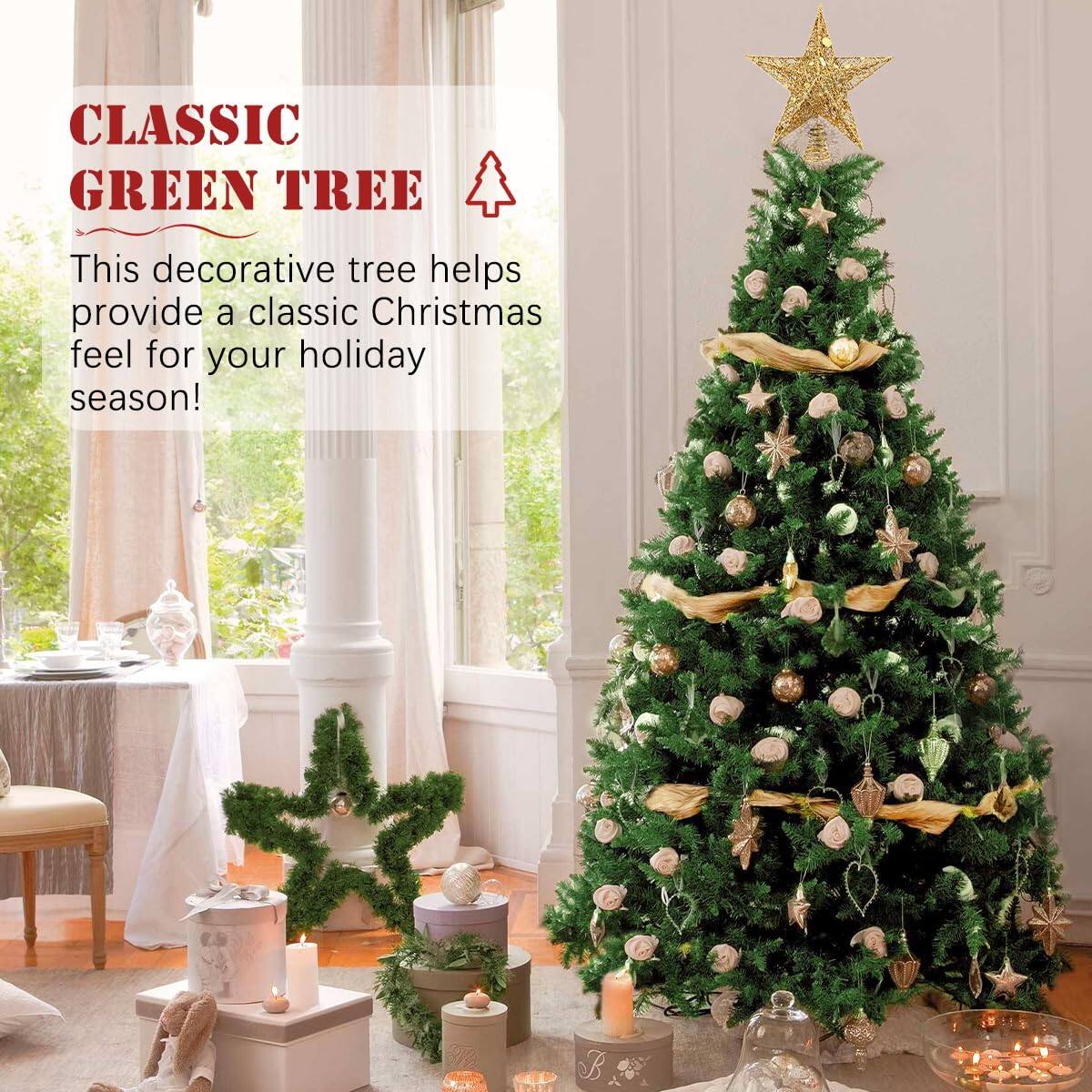 CLASSIC GREEN TREE

This decorative tree helps provide a classic Christmas feel for your holiday season!