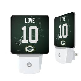 Keyscaper - Jordan Love Green Bay Packers Nightlight 2-Pack - Multicolor