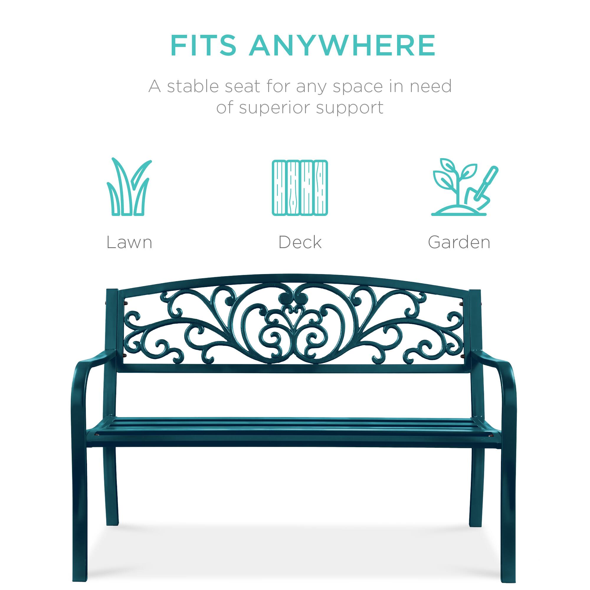 FITS ANYWHERE  
A stable seat for any space in need of superior support  

Lawn  
Deck  
Garden
