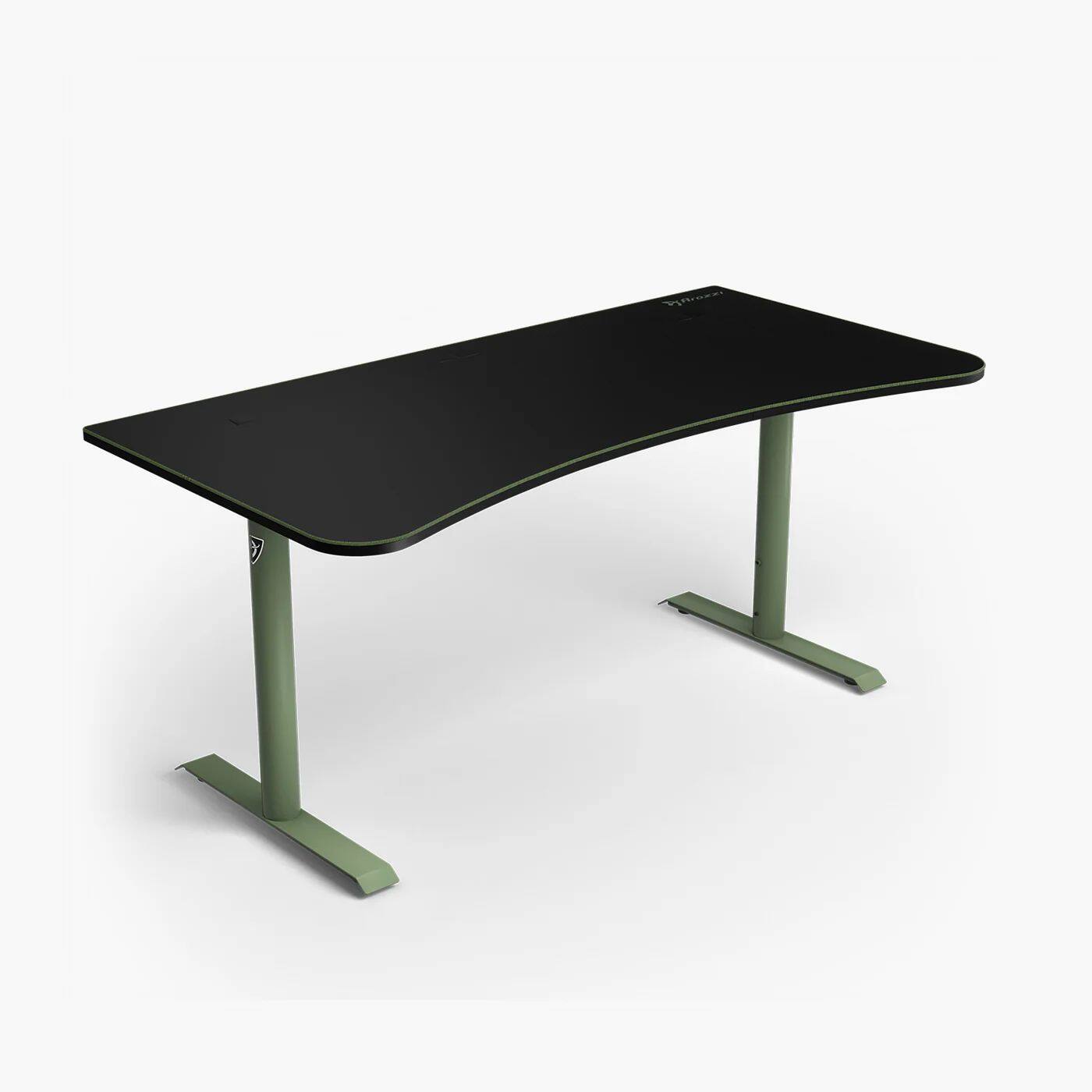 Left. Arozzi - Arena Gaming Desk - Large - Forest Green.
