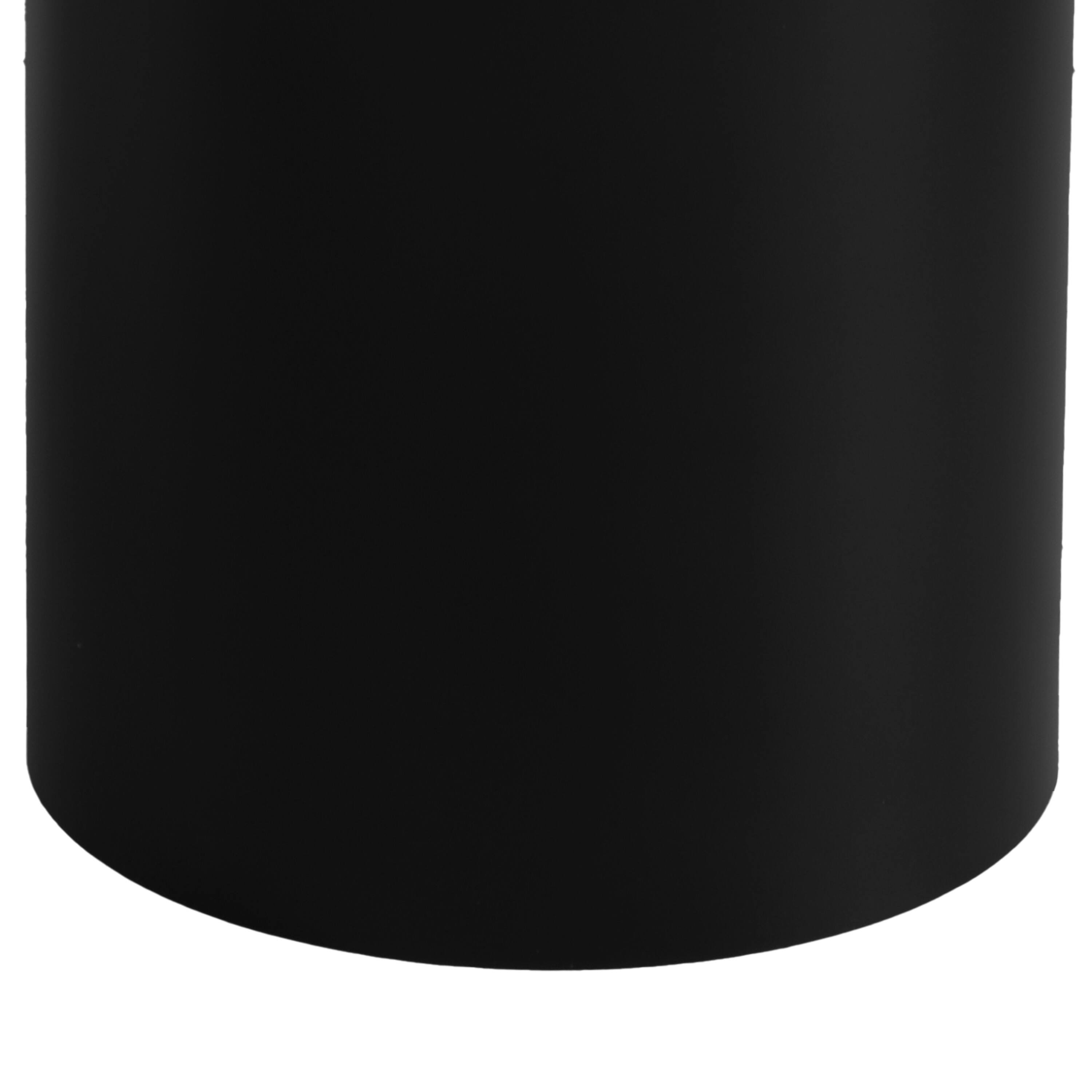 Alt View 4. Manhattan Lane - 20 Inch Modern Round Iron Side Table with Pedestal Base - Black.