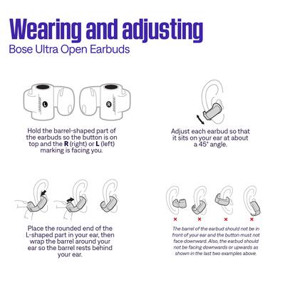 Bose Ultra Open Ear True Wireless Open Earbuds Black 881046-0010 Bose Ultra Open Ear True Wireless Open Earbuds Black 881046-0010