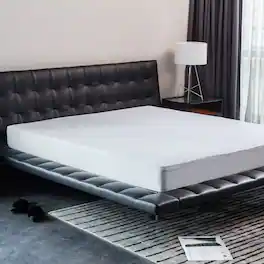Home Basics - Terry Waterproof Mattress Protector - White
