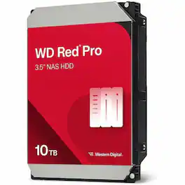 Western Digital - Red Pro 10 TB Hard Drive - 3.5" Internal - SATA (SATA/600) - 7200rpm
