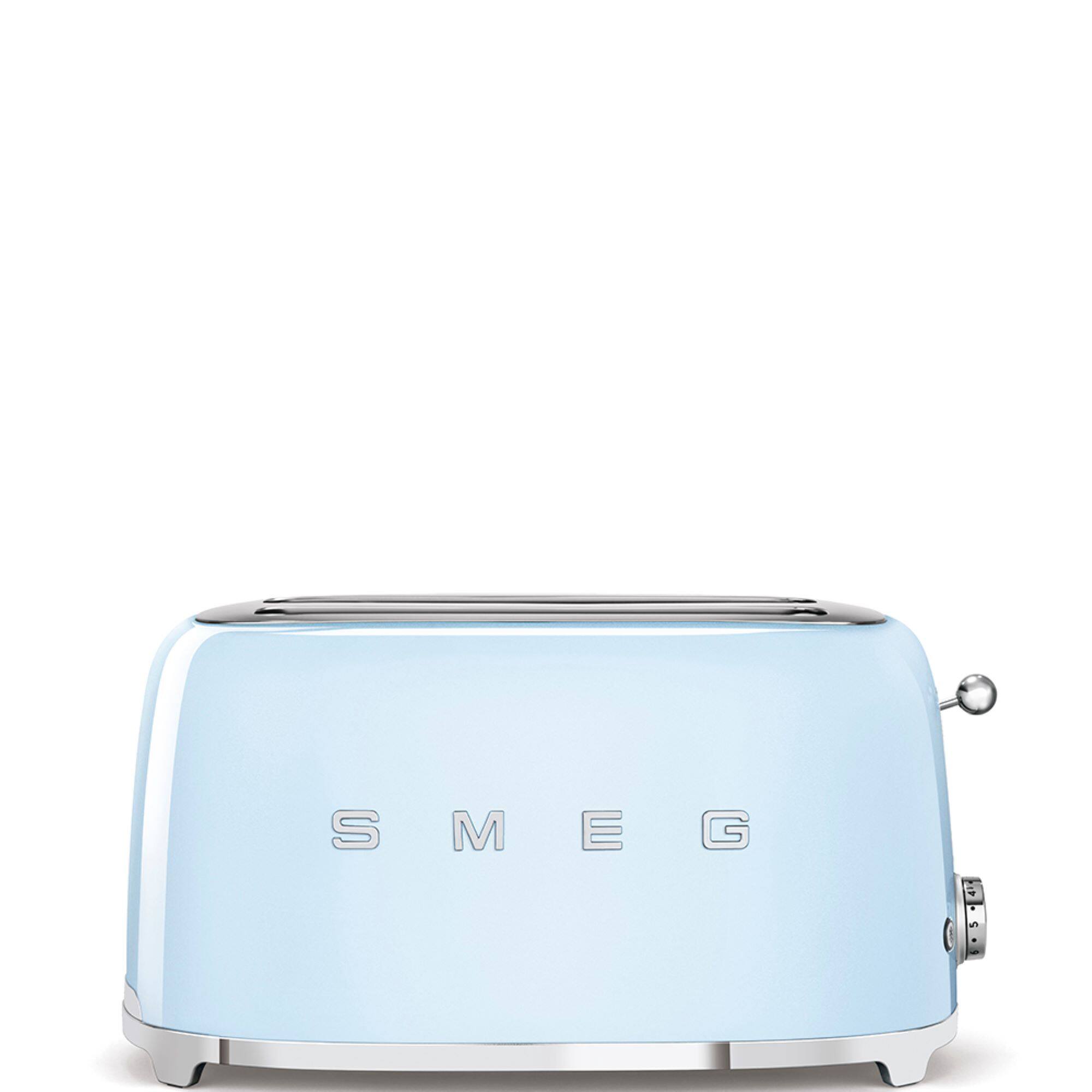 SMEG - TSF02 4-Slice Long Wide-Slot Toaster - Pastel Blue