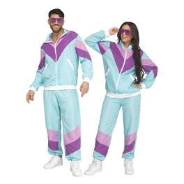 Funworld - 80's Track Suit Adult Costume | S/M - Blue