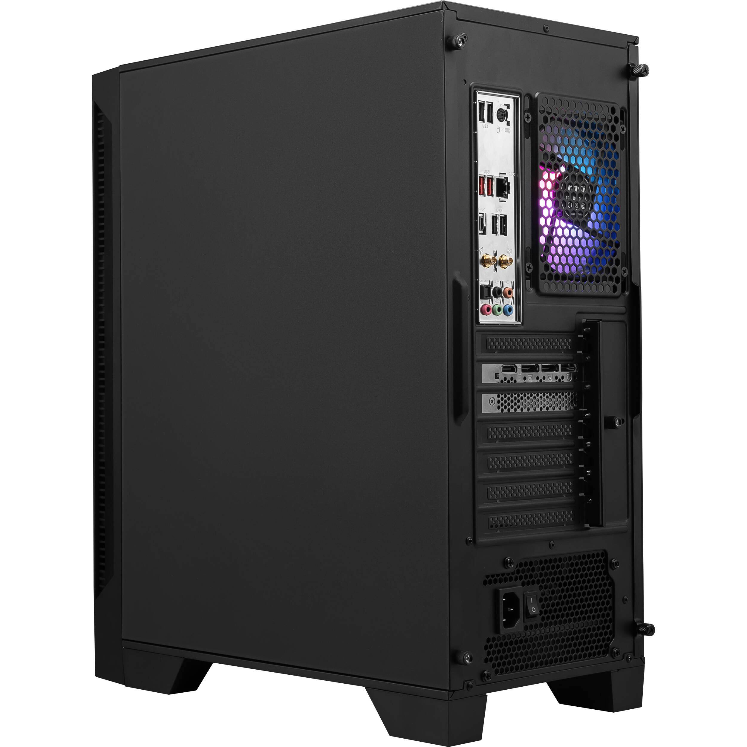 Alt View 5. MSI - MSI Codex R2 AI Gaming Desktop - Intel Core Ultra 7 265K, 64GB RAM, 4TB SSD, NVIDIA RTX 5060Ti 16GB GDDR7, Win 11 Home - Black.