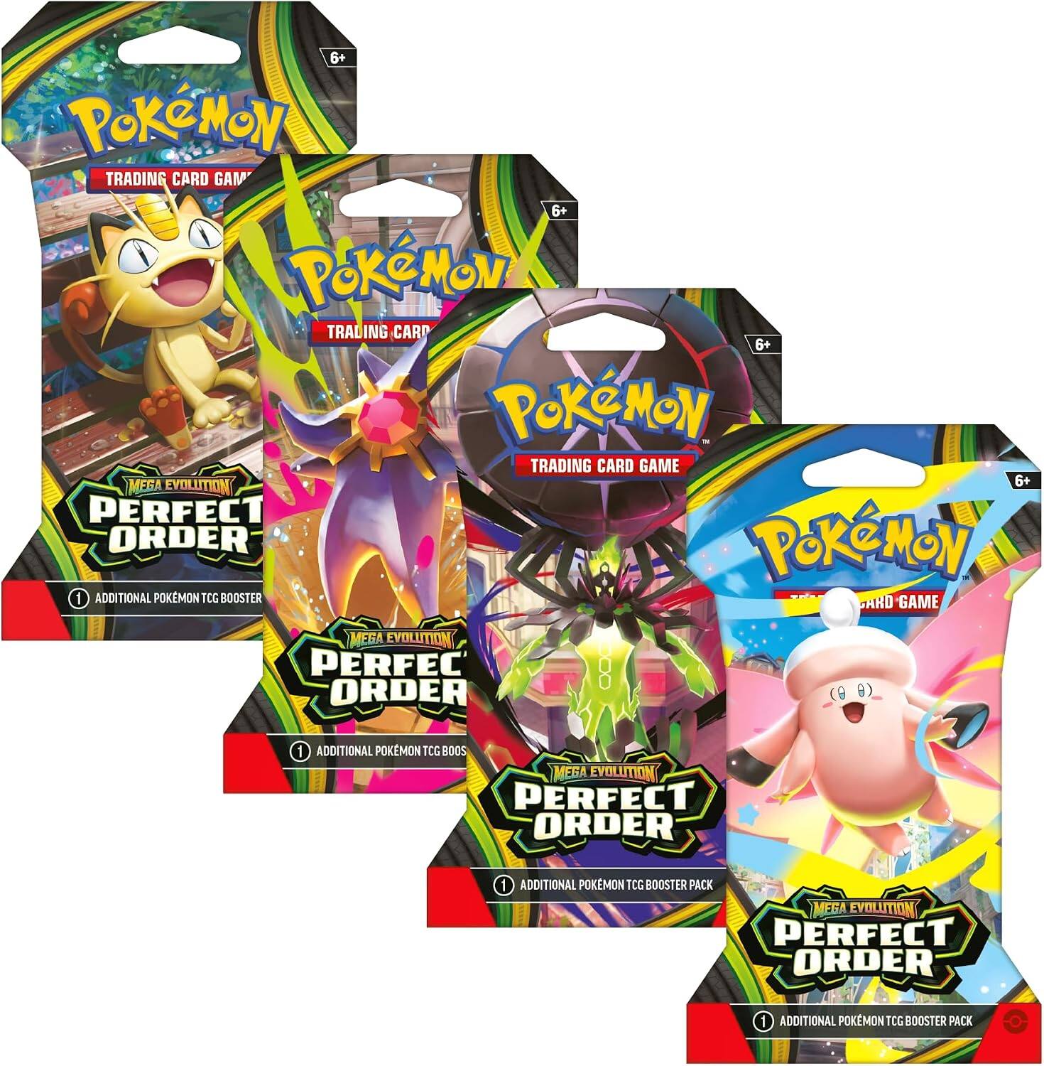Pokémon Pokemon TCG: Mega Evolution Perfect Order Sleeved Booster Pack ...