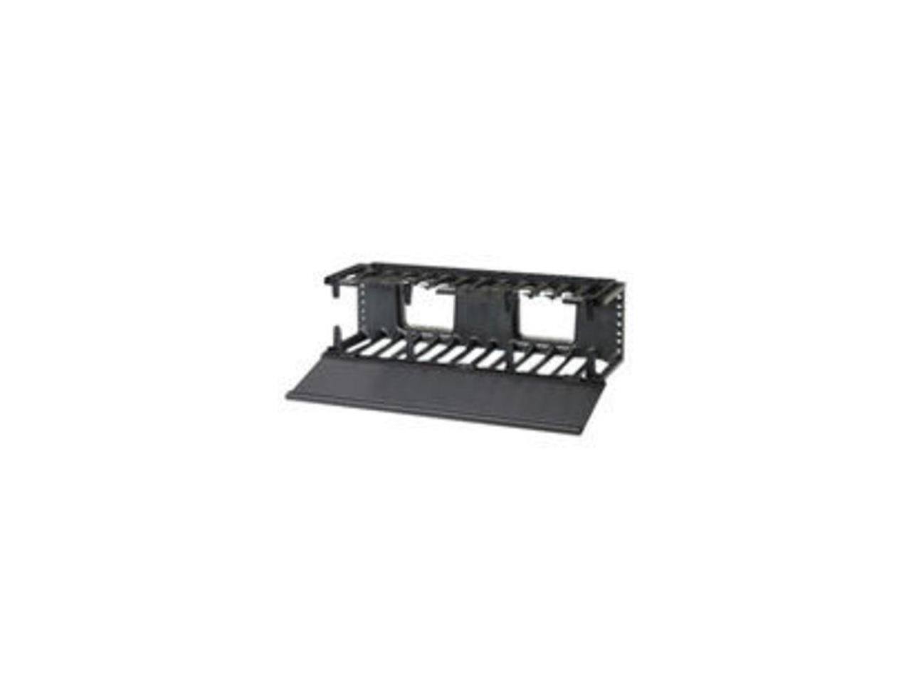 Alt View 3. Panduit - Panduit NMF2 NetManager HC 2RU Single-Sided Manager - Black - ABS/PVC.