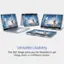 Versatile Usability: The 360 hinge gives you the flexibility to get things done, in 4 different modes.