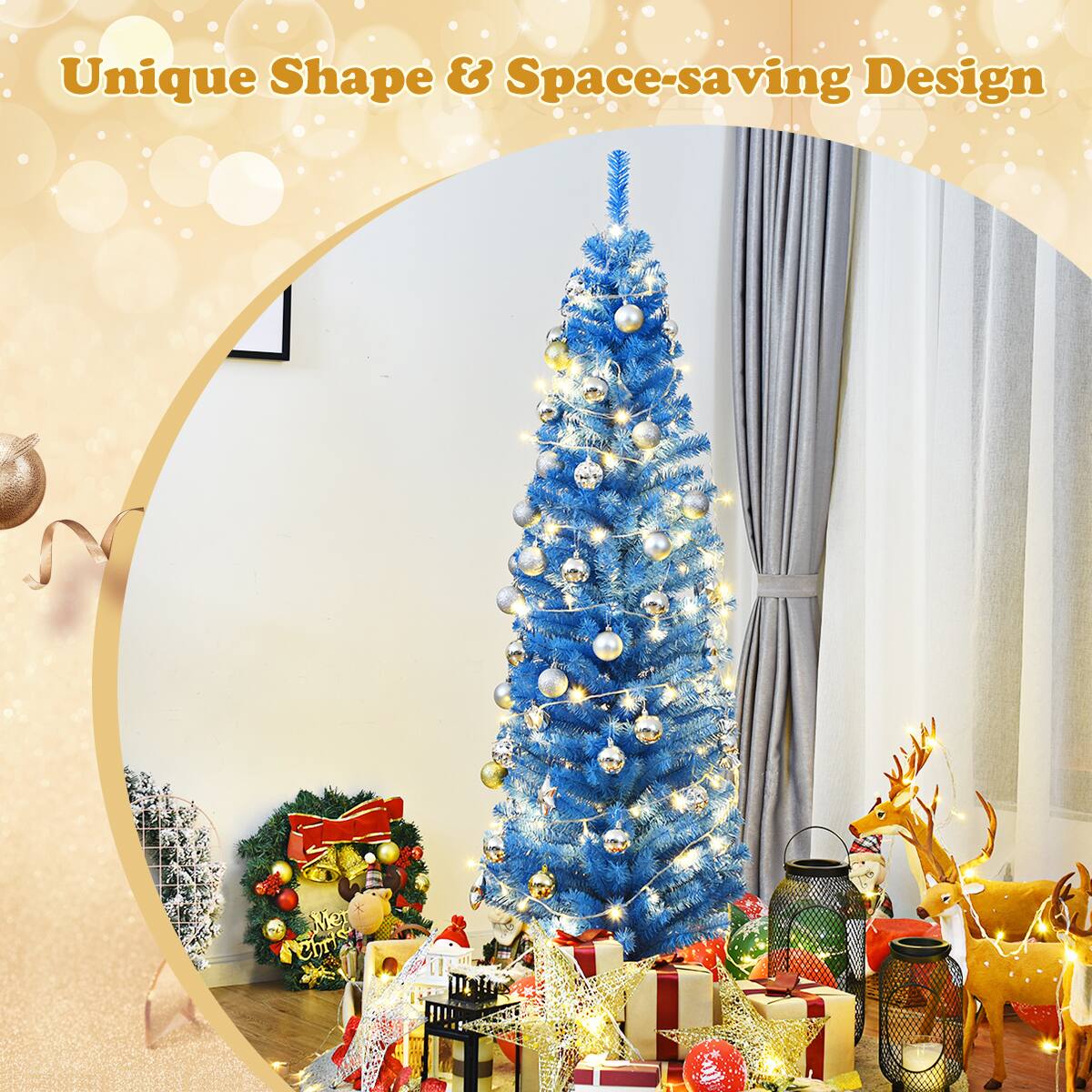 Unique Shape & Space-saving Design