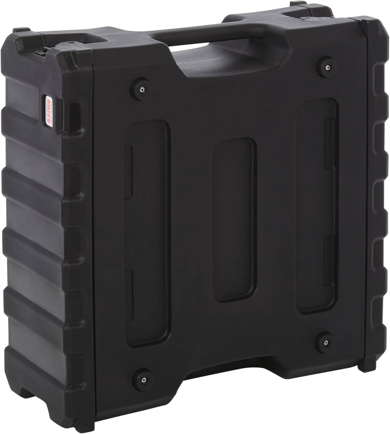 Angle. Gator - 4U Standard Rotationally Molded Rack Case with 19-Inch Depth and Dual Threaded Rails.