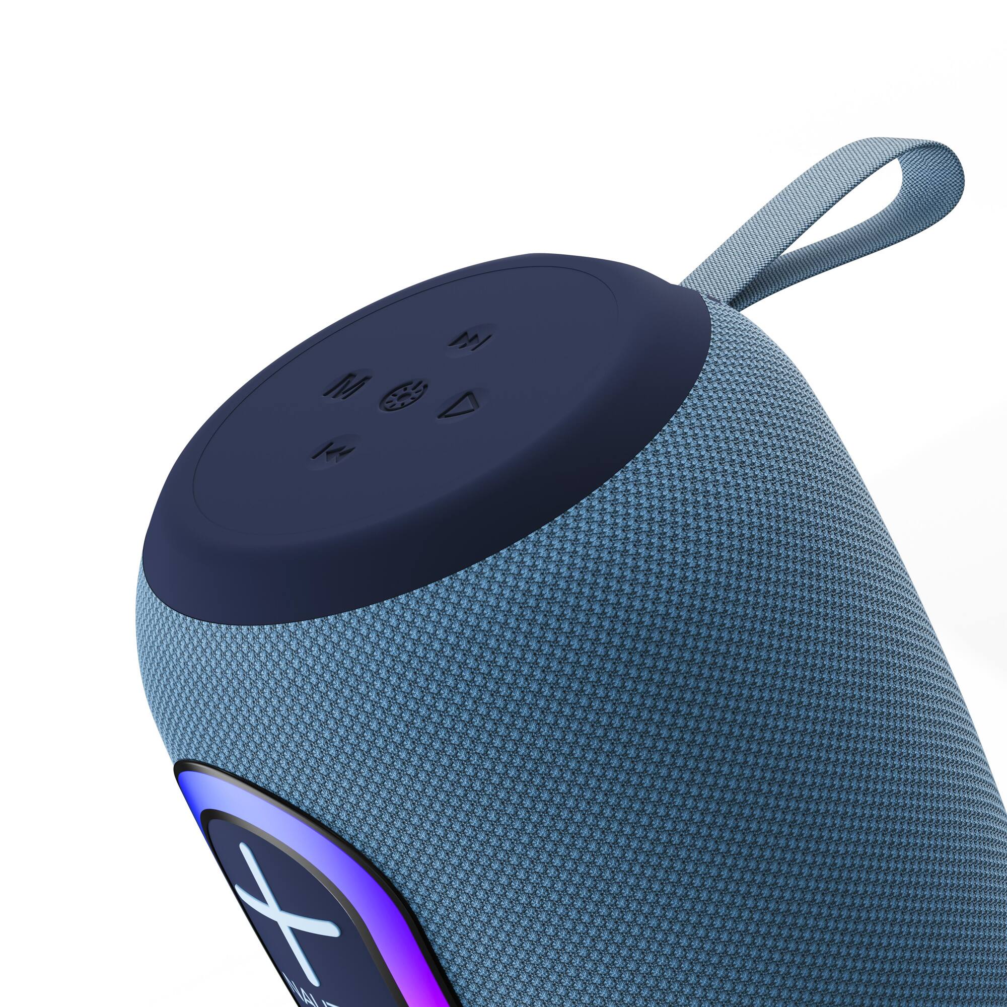 Left. Nautica - NAUTICA NAYMAN SP620 PORTABLE BLUETOOTH SPEAKER - Blue-Navy.