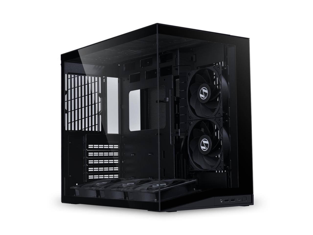 Lian Li - O11D MINI V2 Flow | Compact ATX Mid-Tower Case | Panoramic View | 5 x 120mm Fans | Cable Management (O11DMIV2FX) - Black