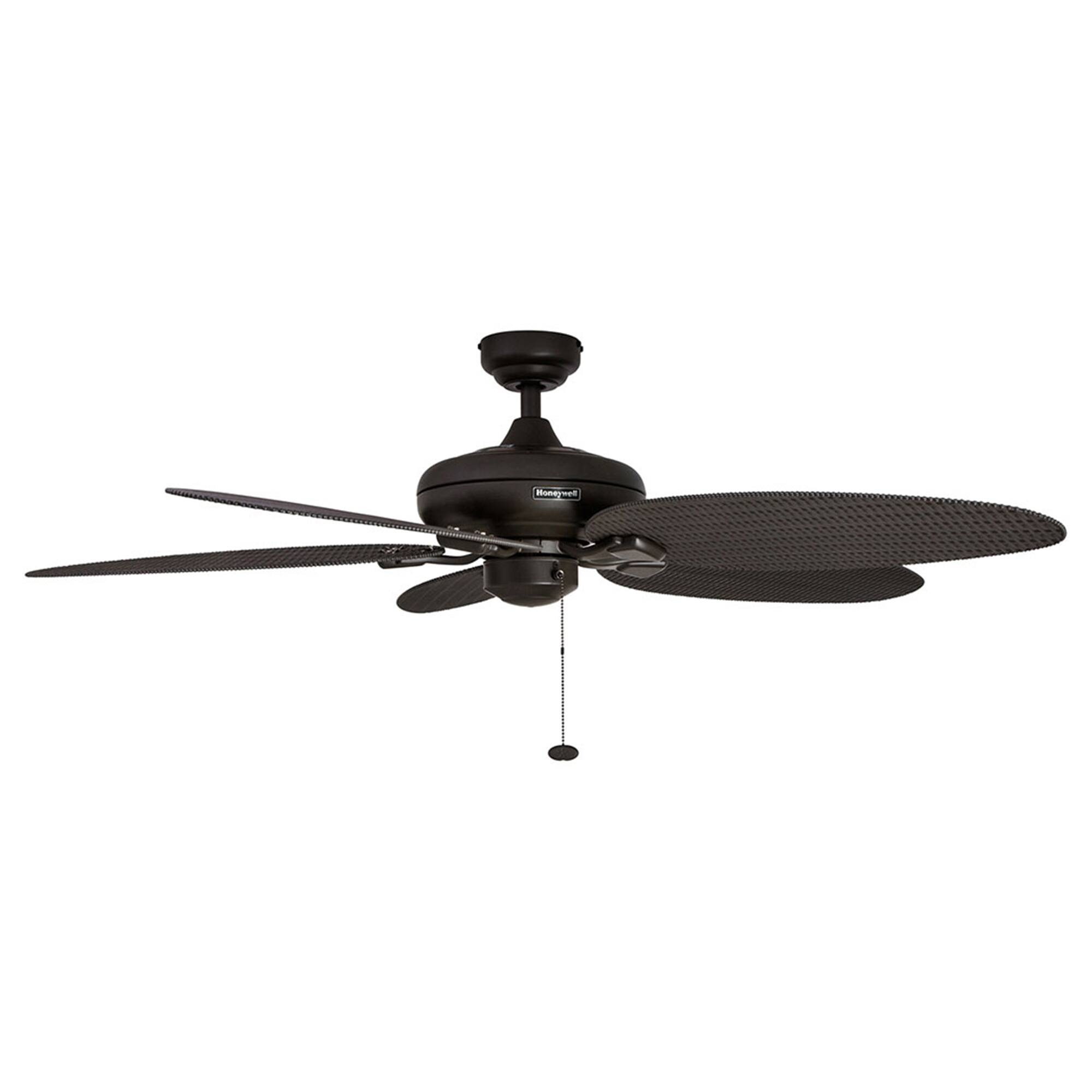 Alt View 10. Honeywell - Honeywell Duval 52-Inch Tropical Indoor Outdoor Ceiling Fan, Pull Chain, Bronze - Bronze.