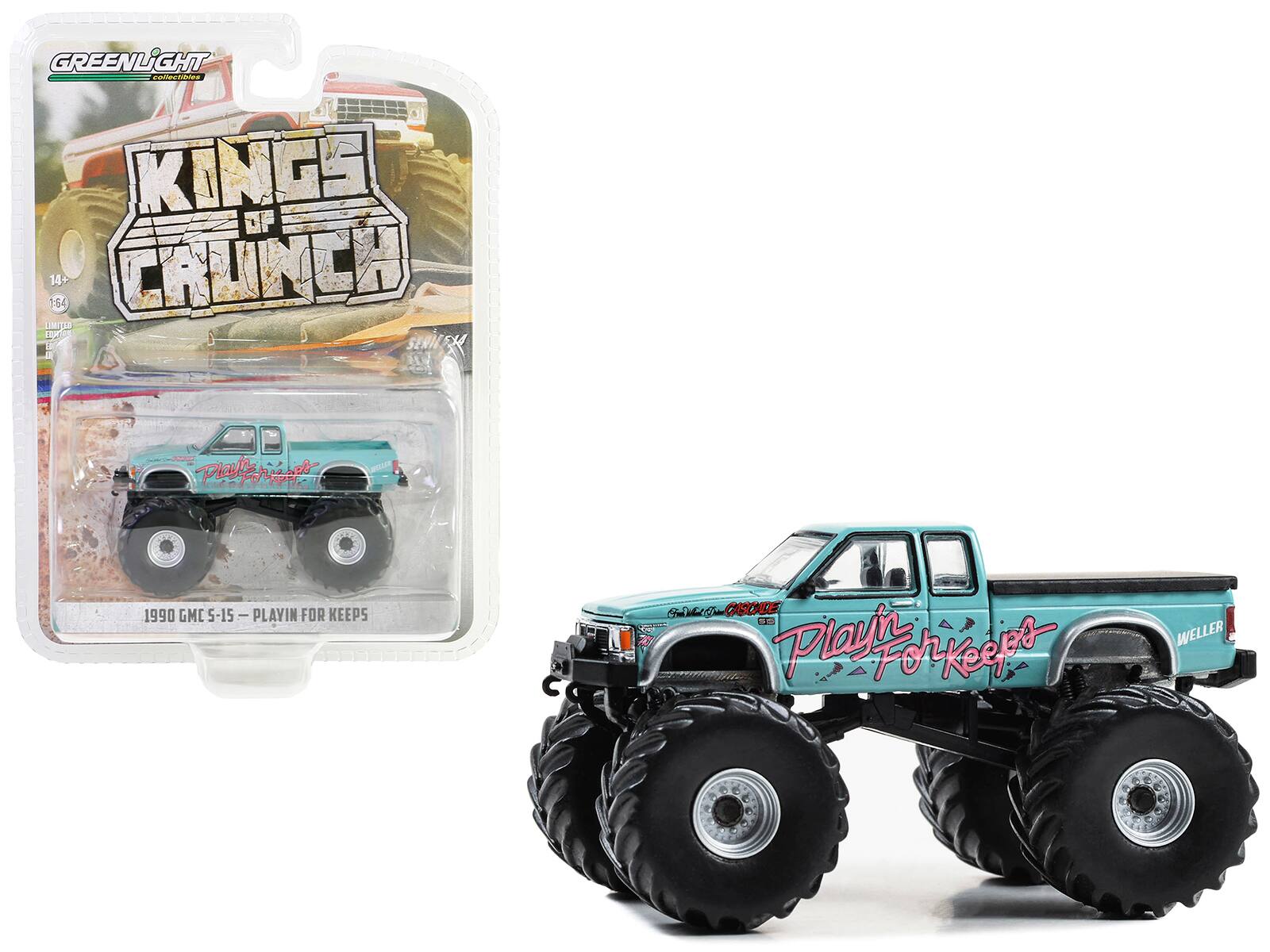 GREENLIGHT
collectibles
KINGS OF CRUNCH
14+
1:64
LIMITED EDITION
1990 GMC 5-15 - PLAYIN FOR KEEPS
PLAYIN FOR KEEPS
WELLER