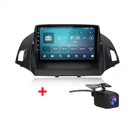 Junsun - For Ford Escape Kuga 2013-2017 Backup Camera 8Core carplay 4+64GB Android15 Car Stereo Radio WIFI BT RDS DSP SWC FM - Black