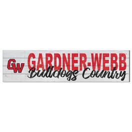 Jardine - Gardner-Webb Bulldogs 10" x 40" Logo Sign - White