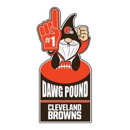 Evergreen Enterprises - Cleveland Browns 30" Metal Gnome 3-in-1 Outdoor Yard Sign - Multicolor