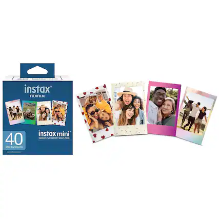 instax FUJIFILM 40 Total Exposures | instax mini INSTANT FILM VARIETY MULTI-PACK