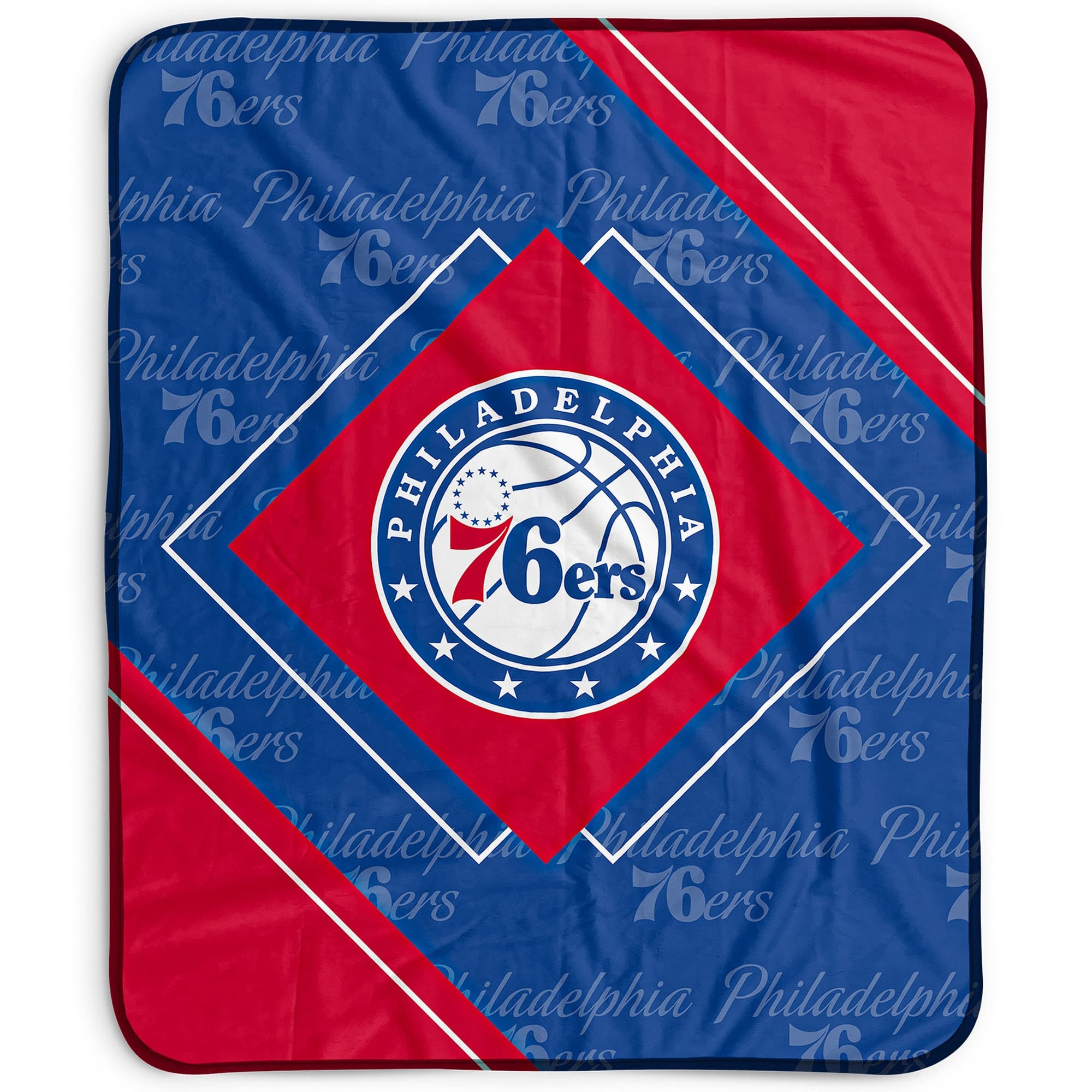 Pegasus - Philadelphia 76ers 50" x 60" Diamond Logo Fleece Blanket - Multicolor