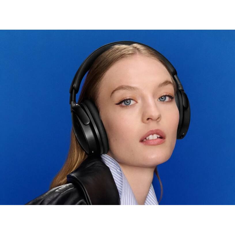 Alt View 6. Bose - QuietComfort Headphones 2nd Gen Over-Ear Bluetooth Wireless + 26-Month Extended Warranty Protection - Black.