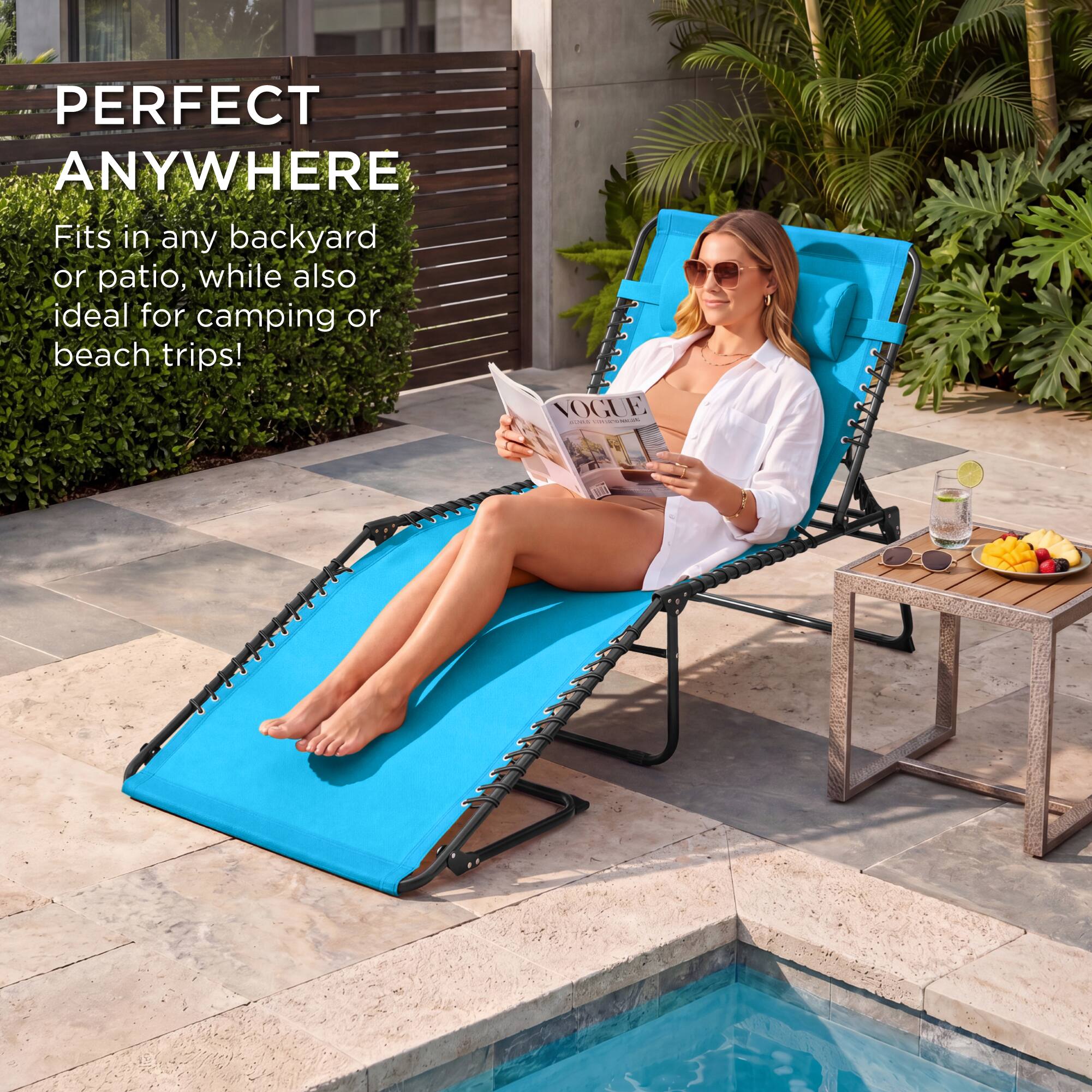 PERFECT ANYWHERE

Fits in any backyard or patio, while also ideal for camping or beach trips!