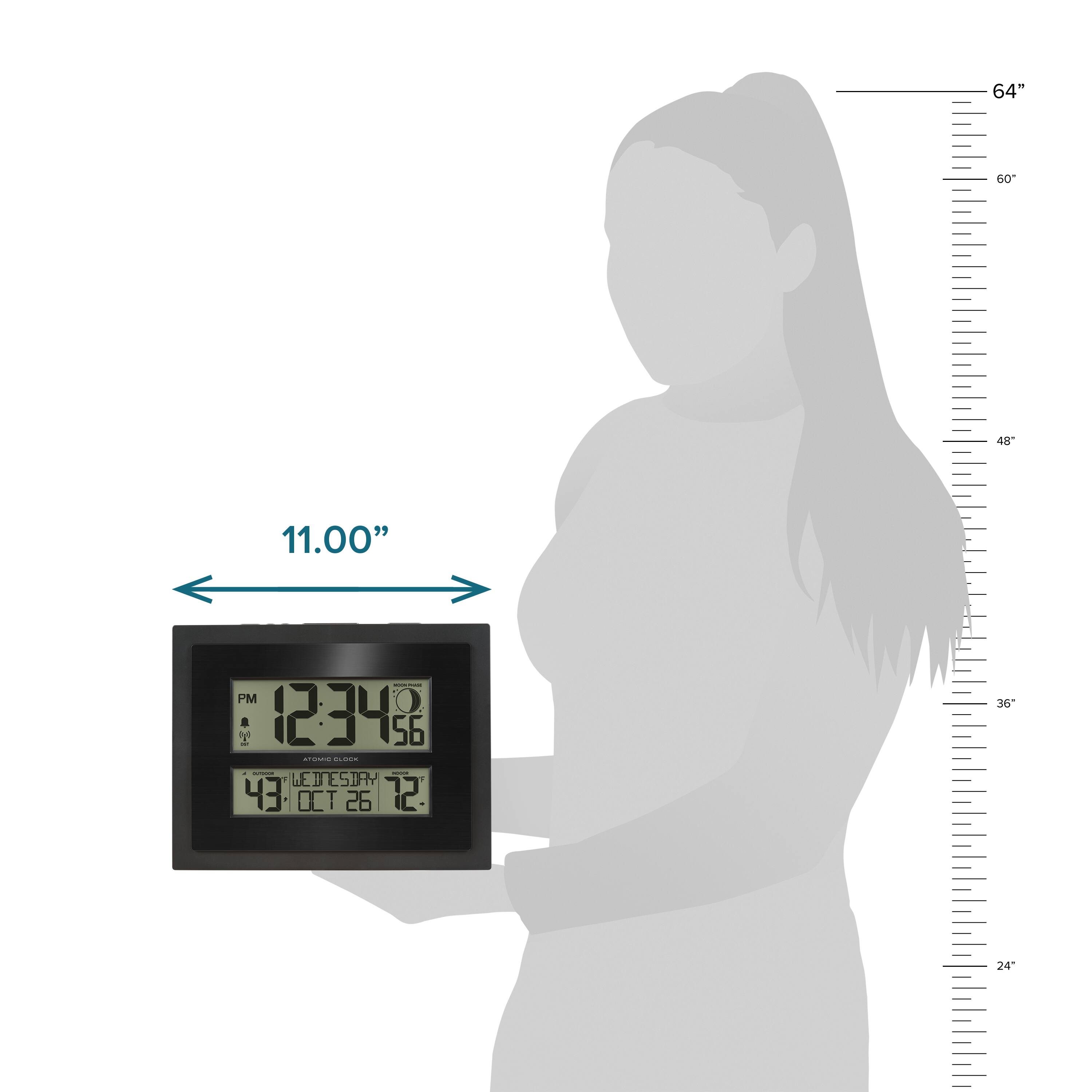 64"  
60"  
48"  
11.00"  
PM 12:34:56  
ATOMIC CLOCK  
43° OCT 26 12