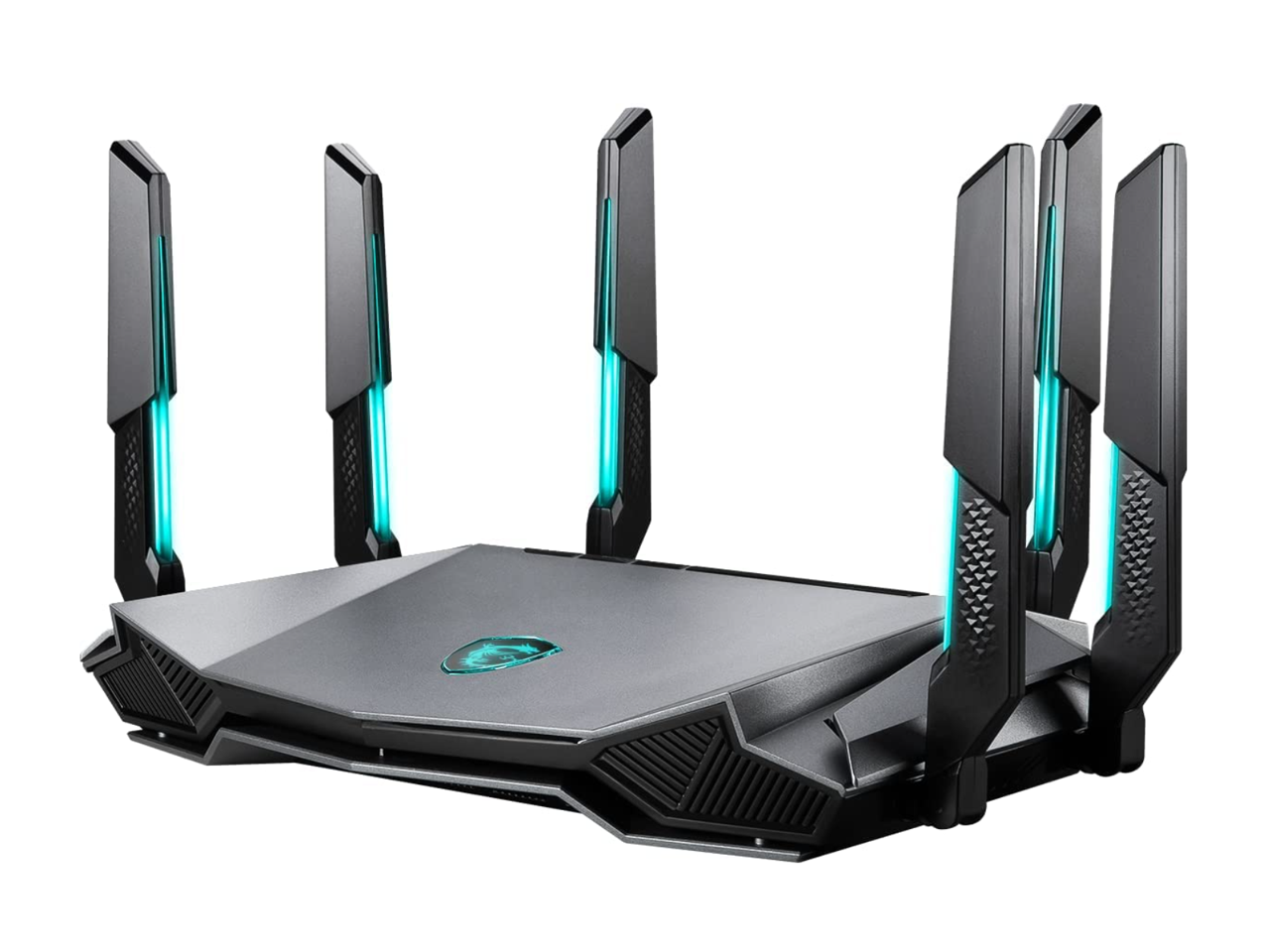 Alt View 5. MSI - MSI RadiX AXE6600 WiFi 6E Tri-Band Gaming Router  support 2.5GHz/5GHz/6GHz, AI QoS support - Unknown.