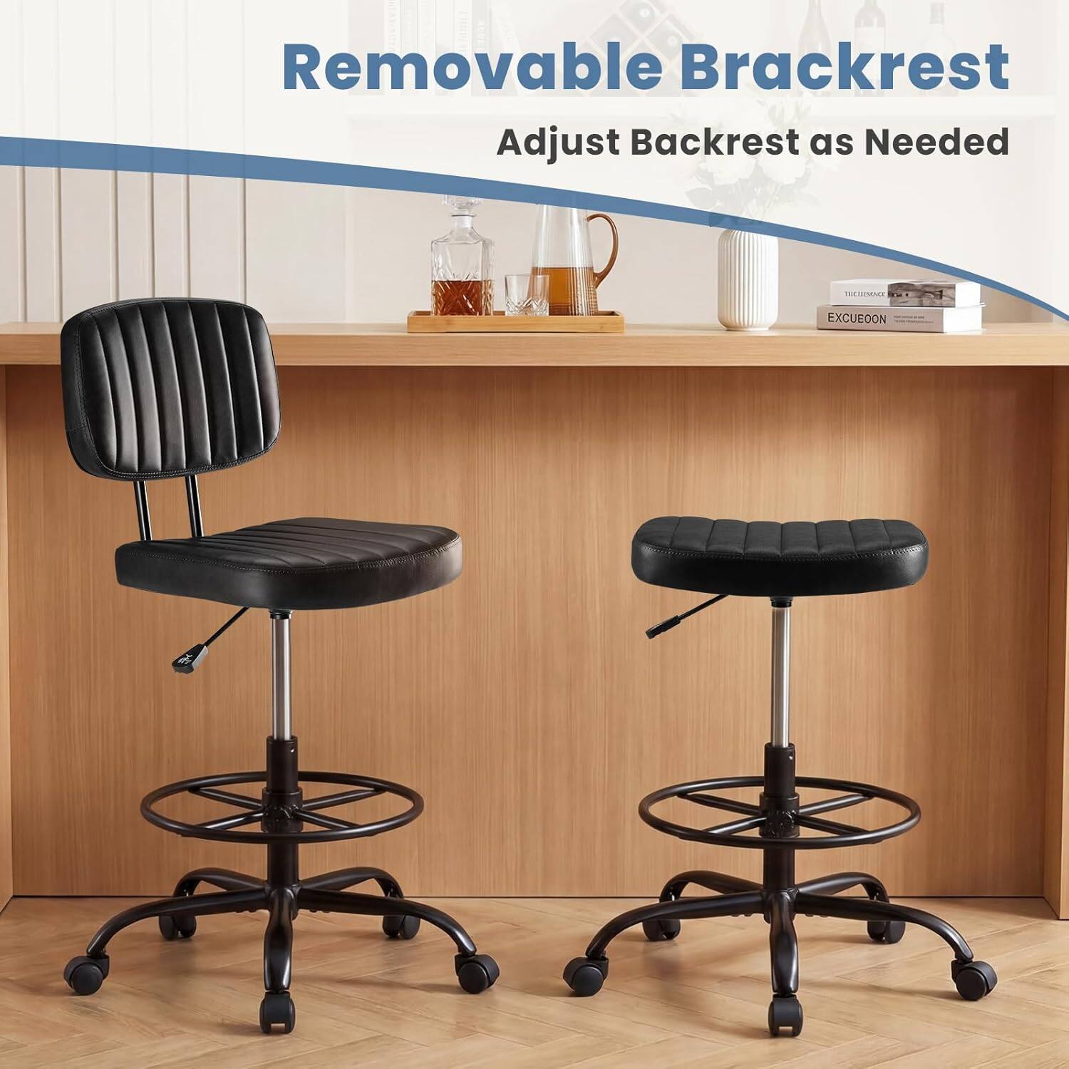 Removable Brackrest  
Adjust Backrest as Needed  
THK IMNA EXCUEOON