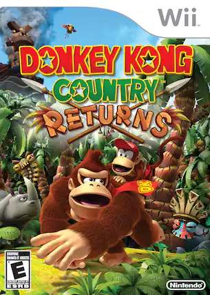 Wii TM DONKEY KONG TM COUNTRY RETURNS C OK EVERYONE ENFANTS ET ADULTES C E CONTENT RATED BY CONTENU EVALUE PAR ESRB Nintendo - E (Everyone)