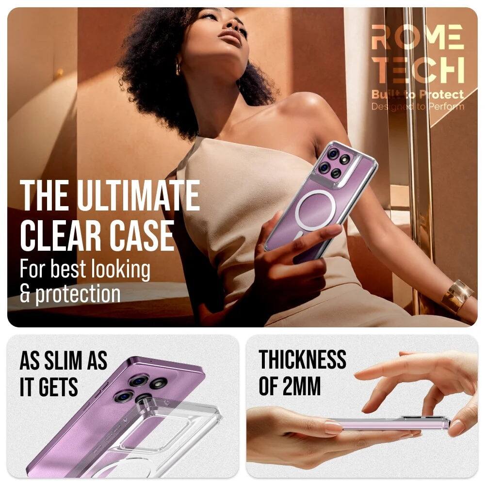 ROME TECH  
Built to Protect  
Designed to Perform  

THE ULTIMATE CLEAR CASE  
For best looking & protection  

AS SLIM AS IT GETS  
THICKNESS OF 2MM
