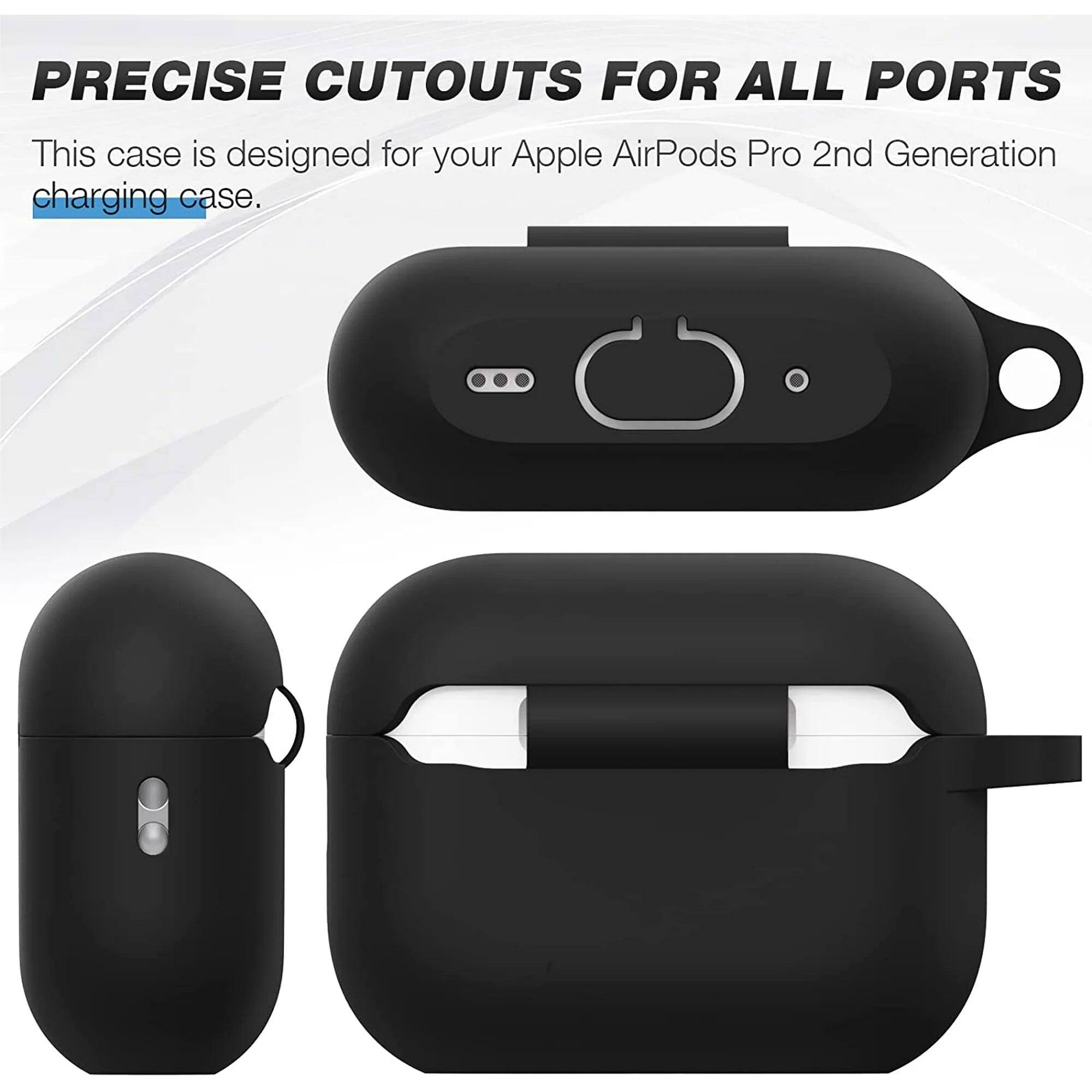 PRECISE CUTOUTS FOR ALL PORTS

This case is designed for your Apple AirPods Pro 2nd Generation charging case.