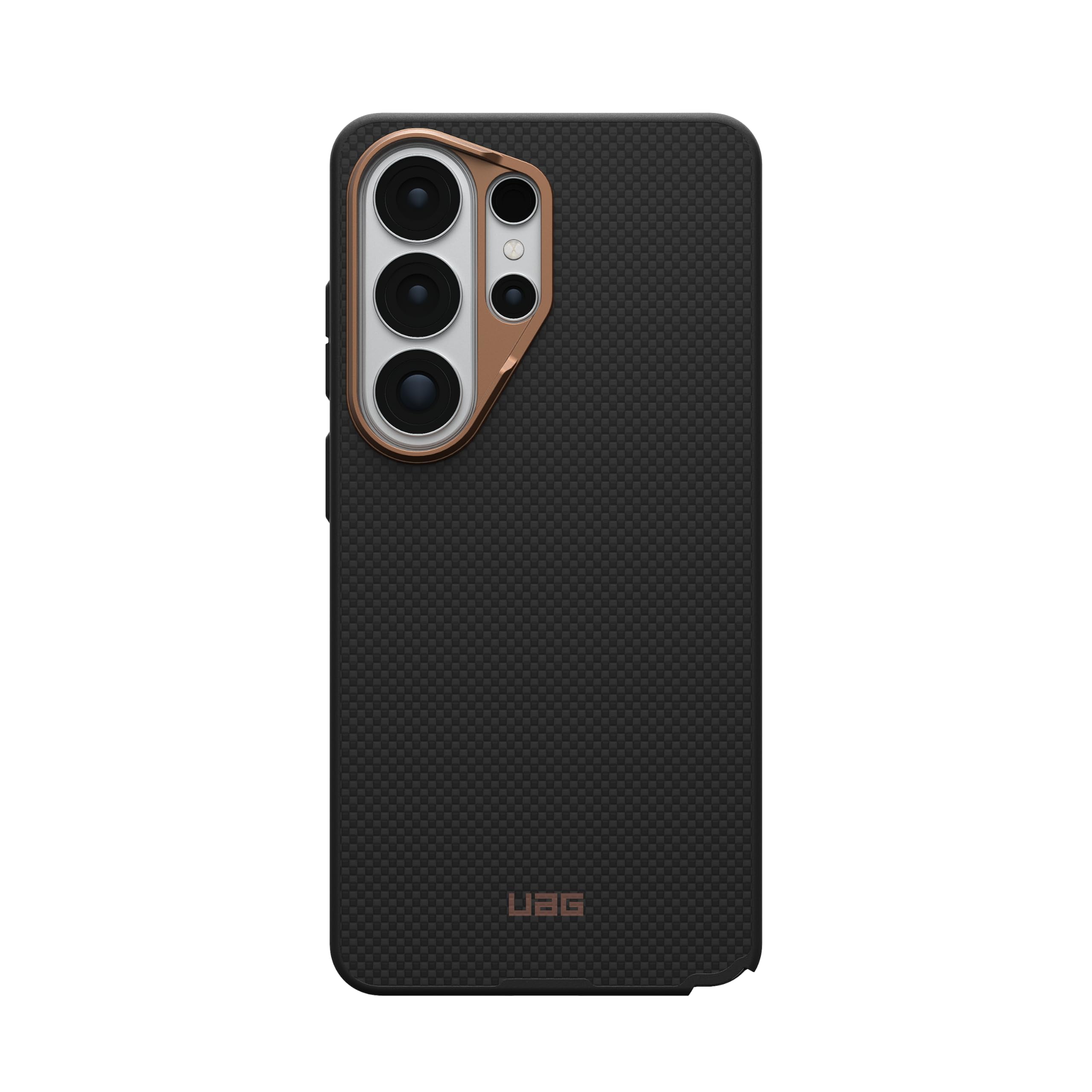 Alt View 5. UAG - Samsung Galaxy S26 Ultra Case with Magnetic Charging, Kevlar® Aramid Fiber Construction Protective Cover - Black/Bronze.