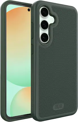 Front. TUDIA - TUDIA MergeGrip for Samsung Galaxy S24 FE Case 2024 Drop Tested Cover - Pine Green - Pine Green.