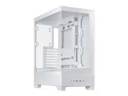 ASUS - A31 White ATX Mid-Tower Gaming Case, Dual Tempered Glass, Frameless, BTF, 360 AIO, ARGB, Optimized Airflow - White