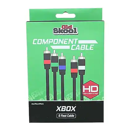 Old Skool COMPONENT CABLE
HD HIGH DEFINITION
For/Pour/Para
XBOX 6 Foot Cable