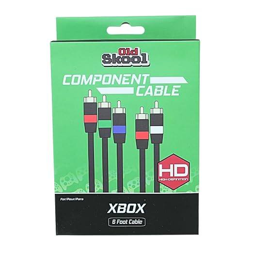 Old Skool COMPONENT CABLE  
HD HIGH DEFINITION  
For/Pour/Para  
XBOX 6 Foot Cable