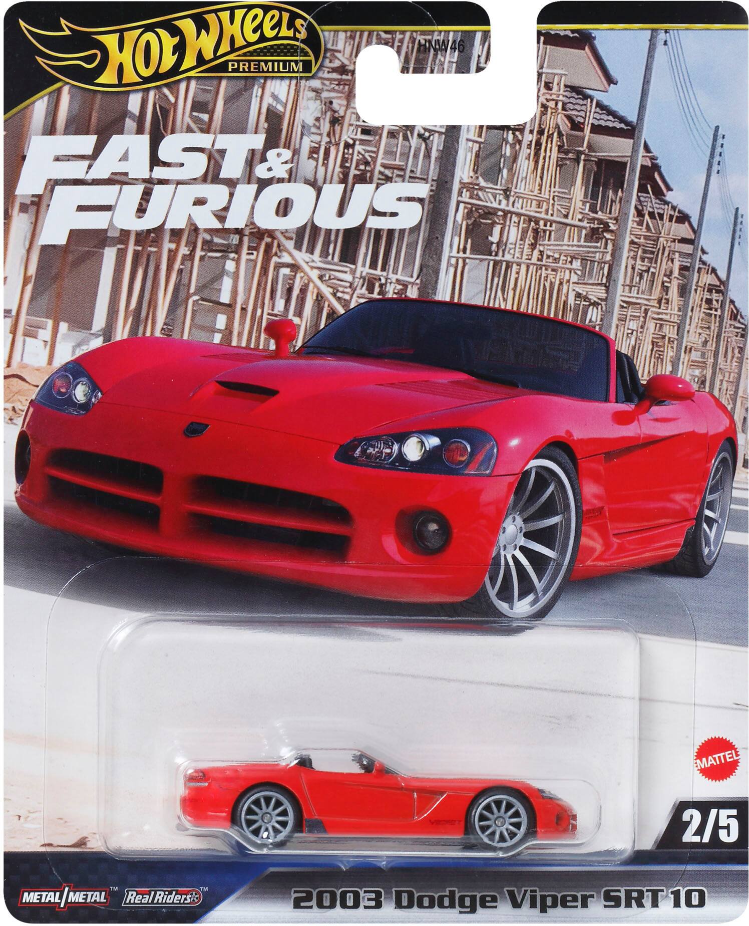 Hot Wheels Premium Fast & Furious 2003 Dodge Viper SRT 10