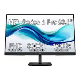 HP - Series 3 Pro 23.8" FHD IPS (1920x1080) Monitor, 100Hz Display, VESA Mount (100x100mm), 9U5C1AA#ABA