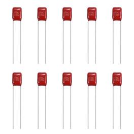 Unique Bargains - 20pcs 0.68uF 100V CBB21/CBB22 Metallized Polypropylene Film Capacitor Kit for Electronics - Red