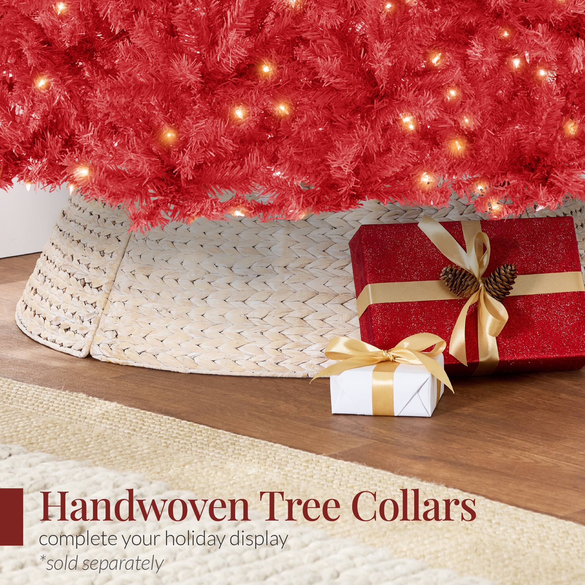Handwoven Tree Collars  
complete your holiday display  
*sold separately