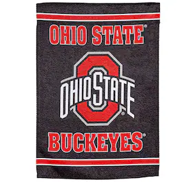 Evergreen Enterprises - Ohio State Buckeyes 28" x 44" Double-Sided Embossed Suede House Flag - Multicolor